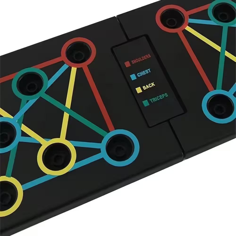 Multi-Functional Detachable Push up Board in Black, Home Workout Accessories